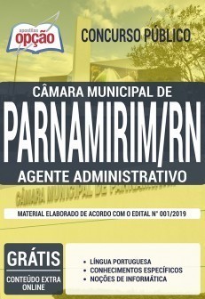 Apostila Câmara de Parnamirim 2019 PDF e Impressa Agente Administrativo