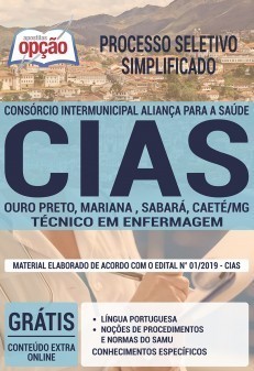 Apostila CIAS 2019 PDF e Impressa Técnico em Enfermagem