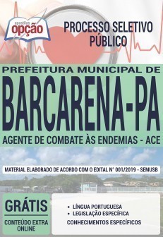 Apostila Prefeitura de Barcarena 2019 PDF e Impressa Agente de Combate às Endemias