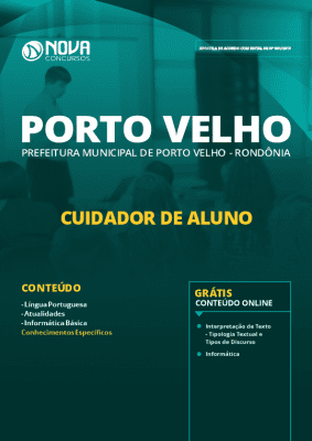 Apostila Prefeitura de Porto Velho 2019 Grátis Cursos Online Cuidador de Aluno