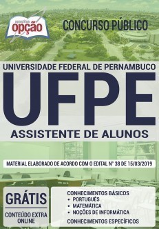 Apostila UFPE 2019 Assistente de Alunos PDF e Impressa