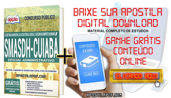 Baixar Apostila Concurso SMASDH 2019 PDF Oficial Administrativo