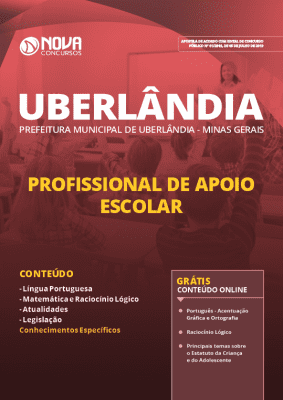 Apostila Concurso Prefeitura de Uberlândia 2019 Profissional de Apoio Escolar Grátis Cursos Online