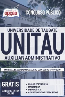 Apostila UNITAU 2019 Auxiliar Administrativo PDF Download Digital e Impressa