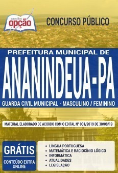 Apostila Prefeitura de Ananindeua 2019 Guarda Civil Municipal PDF Download Digital e Impressa