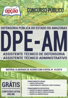 Apostila DPE AM 2019 Assistente Técnico de Defensoria - Assistente Técnico Administrativo