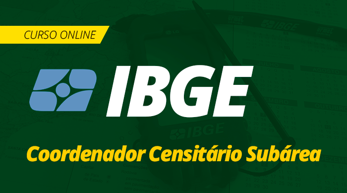 Curso Online IBGE 2019 Coordenador Censitário Subárea