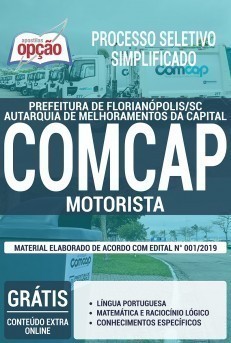 Apostila Concurso COMCAP 2019 Florianópolis PDF e Impressa