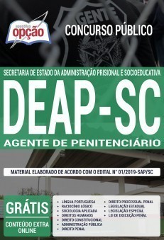 Apostila Concurso DEAP SC 2019 Agente Penitenciário PDF e Impressa
