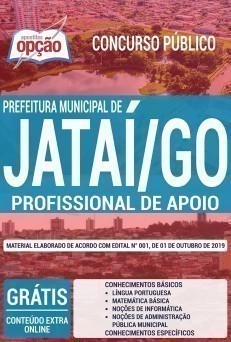 Apostila Concurso Prefeitura de Jataí 2019 Profissional de Apoio PDF e Impressa