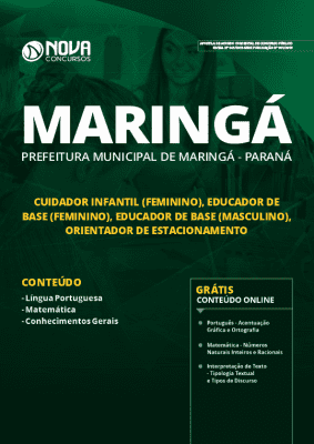 Apostila Concurso Prefeitura de Maringá 2019 Grátis Cursos Online