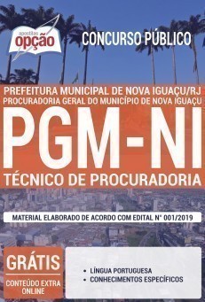 Apostila Concurso Prefeitura de Nova Iguaçu 2019 Técnico de Procuradoria PDF e Impressa
