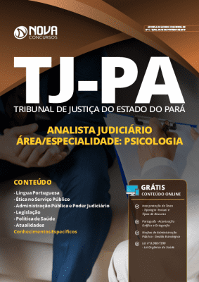 Apostila Concurso TJ PA 2019 Analista Judiciário Psicologia Grátis Cursos Online