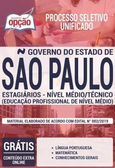 Apostila Estágio Nível Médio e Técnico do Governo do Estado de São Paulo
