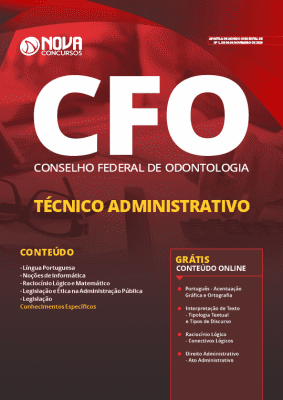 Apostila Concurso CFO DF 2019 Técnico Administrativo Grátis Cursos Online