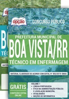 Apostila Prefeitura de Boa Vista 2020 Técnico em Enfermagem