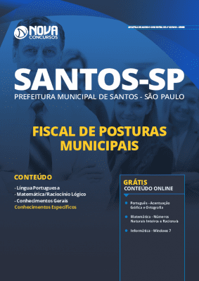 Apostila Concurso Prefeitura de Santos 2019 Grátis Cursos Online