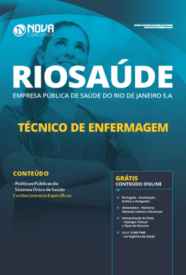 Apostila RIOSAÚDE 2020 Técnico de Enfermagem Grátis Cursos Online