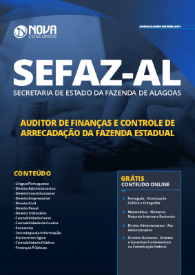 Apostila Concurso SEFAZ AL 2020 Auditor de Finanças Grátis Cursos Online