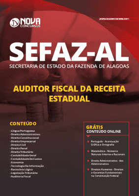 Apostila Concurso SEFAZ AL 2019 Auditor Fiscal da Receita Estadual Grátis Cursos Online