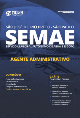 Apostila Concurso SEMAE Rio Preto 2019 Grátis Cursos Online