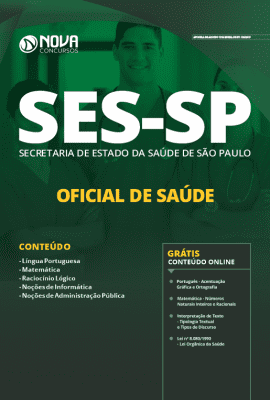 Apostila Concurso SES SP 2019 Oficial de Saúde Grátis Cursos Online