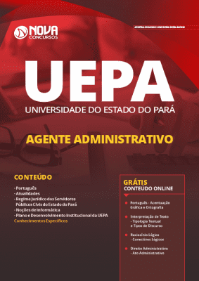 Apostila Concurso UEPA 2019 Agente Administrativo Grátis Cursos Online