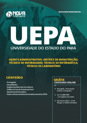 Apostila Concurso UEPA 2019 Cargos de Nível Médio Grátis Cursos Online