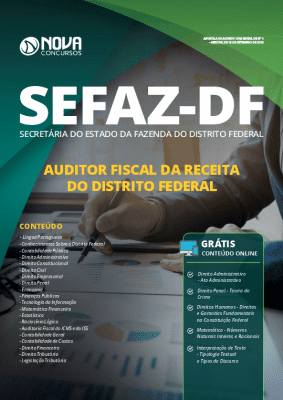 Apostila Concurso SEFAZ DF 2020 Auditor Fiscal da Receita Federal Grátis Cursos Online