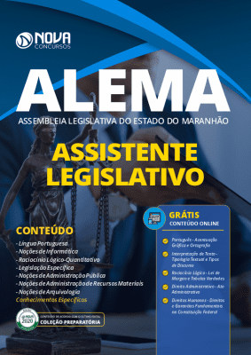 Apostila Concurso ALEMA 2020 PDF Agente Legislativo Grátis Cursos Online