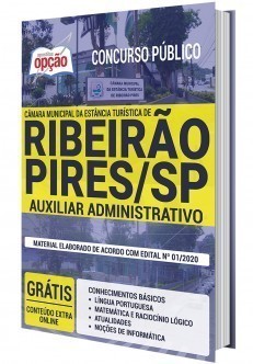 Apostila Câmara de Ribeirão Pires 2020 PDF Auxiliar Administrativo