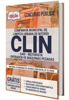 Apostila Concurso CLIN 2020 PDF Download e Impressa