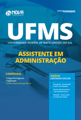Apostila UFMS 2020 Impressa e PDF Grátis Cursos Online Assistente em Administração