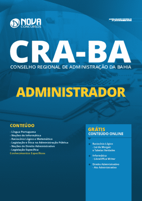 Apostila Concurso CRA BA 2020 PDF Download Administrador