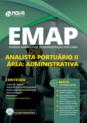 Apostila Concurso EMAP 2020 Impressa e PDF Download Grátis Cursos Online Cargo de Analista Portuário Área Administrativa