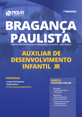 Apostila Concurso Prefeitura de Bragança Paulista 2020 PDF Download Auxiliar de Desenvolvimento Infantil Jr