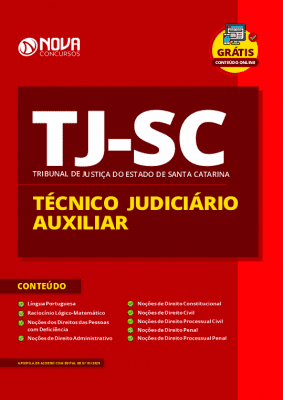 Apostila Concurso TJ SC 2020 PDF Técnico Judiciário Auxiliar