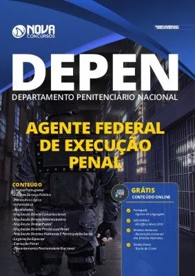 Apostila DEPEN 2020 PDF Grátis Cursos Online Agente Federal de Execução Penal