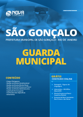 Apostila Prefeitura de São Gonçalo RJ 2020 PDF Guarda Municipal
