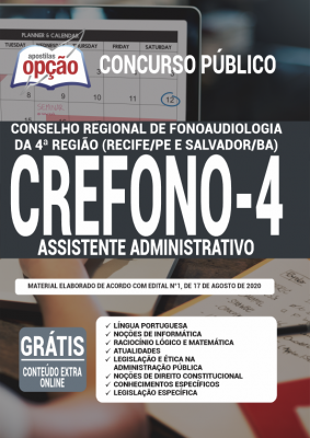 Apostila Crefono 4 2020 PDF Download Digital Cargo Assistente Administrativo