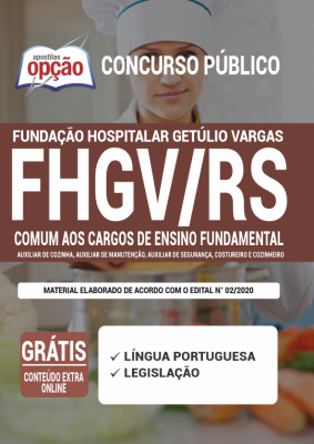 Apostila FHGV RS 2020 PDF Download Digital Cargos de Ensino Fundamental