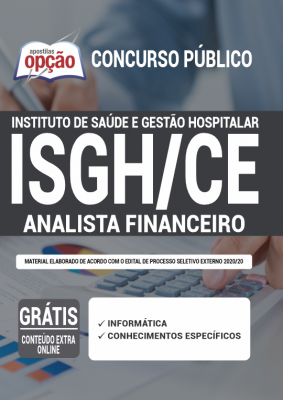 Apostila Concurso ISGH CE 2020 PDF Download Digital Analista Financeiro