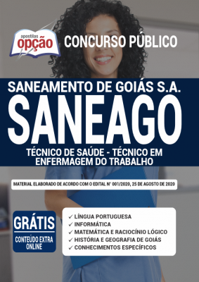 Apostila Concurso SANEAGO 2020 PDF Download Técnico em Enfermagem do Trabalho