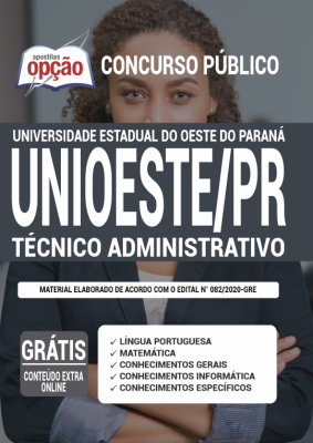Apostila UNIOESTE PR 2020 PDF Download Técnico Administrativo