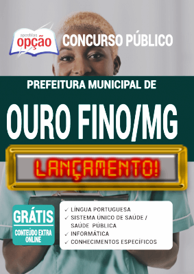 Apostila Concurso Ouro Fino MG 2020 PDF Download Digital