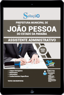 Apostila Concurso João Pessoa Assistente Administrativo PDF Download Digital