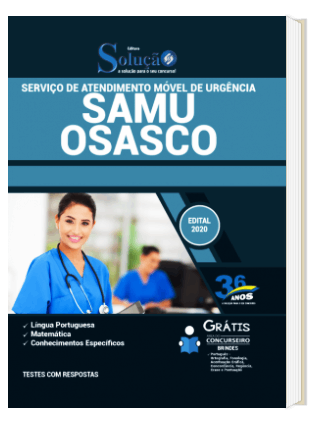 Apostila Concurso SAMU Osasco SP 2021 PDF Download Digital