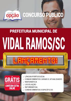 Apostila Concurso Vidal Ramos SC 2020 PDF Download Digital