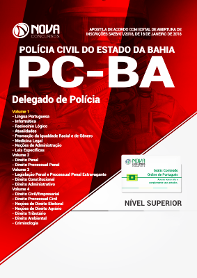 Apostila Delegado PC BA 2021 PDF Grátis Cursos Online
