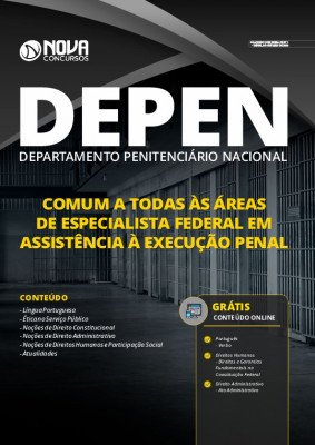 Apostila DEPEN 2021 PDF Grátis Cursos Online Especialista Federal em Assistência à Execução Penal